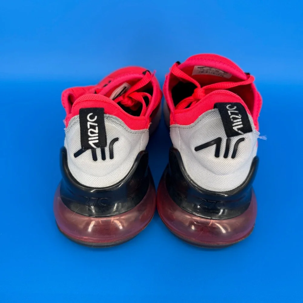 Nike Air Max 270 Bright Crimson Black Kids Youth Running Shoes CI5634-600 SZ 7Y - Picture 5 of 8